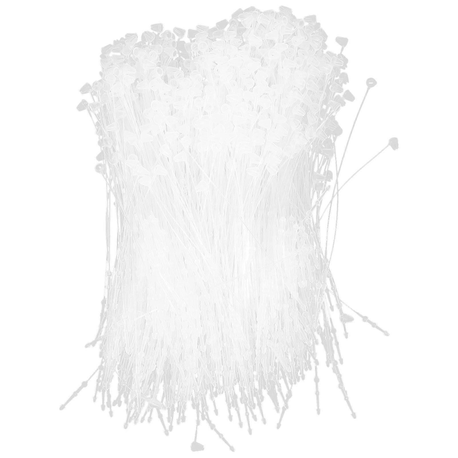 Plastic Tag Fastener 2Pcs for Gloves Storage White Plastic Material for Logo Display