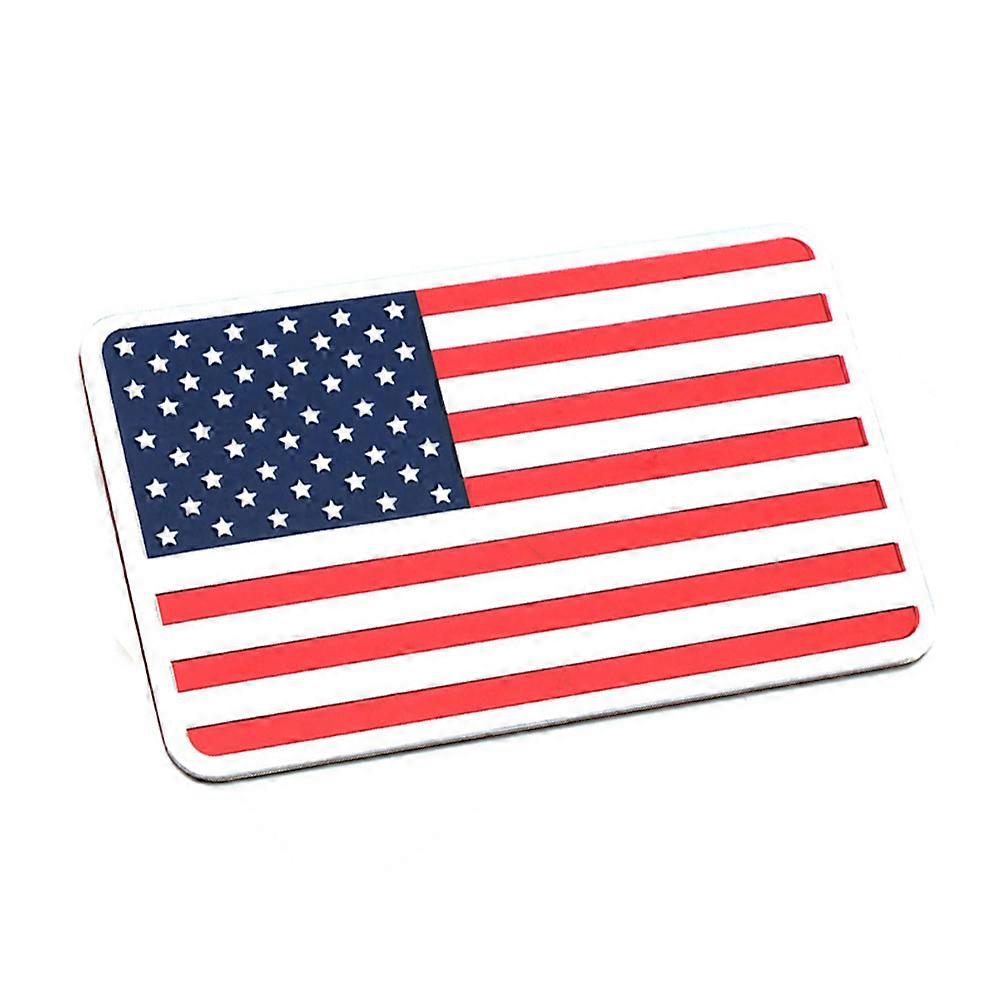 American Flag Car Emblem Sticker for Car Bumper Decor Rectangular Badge