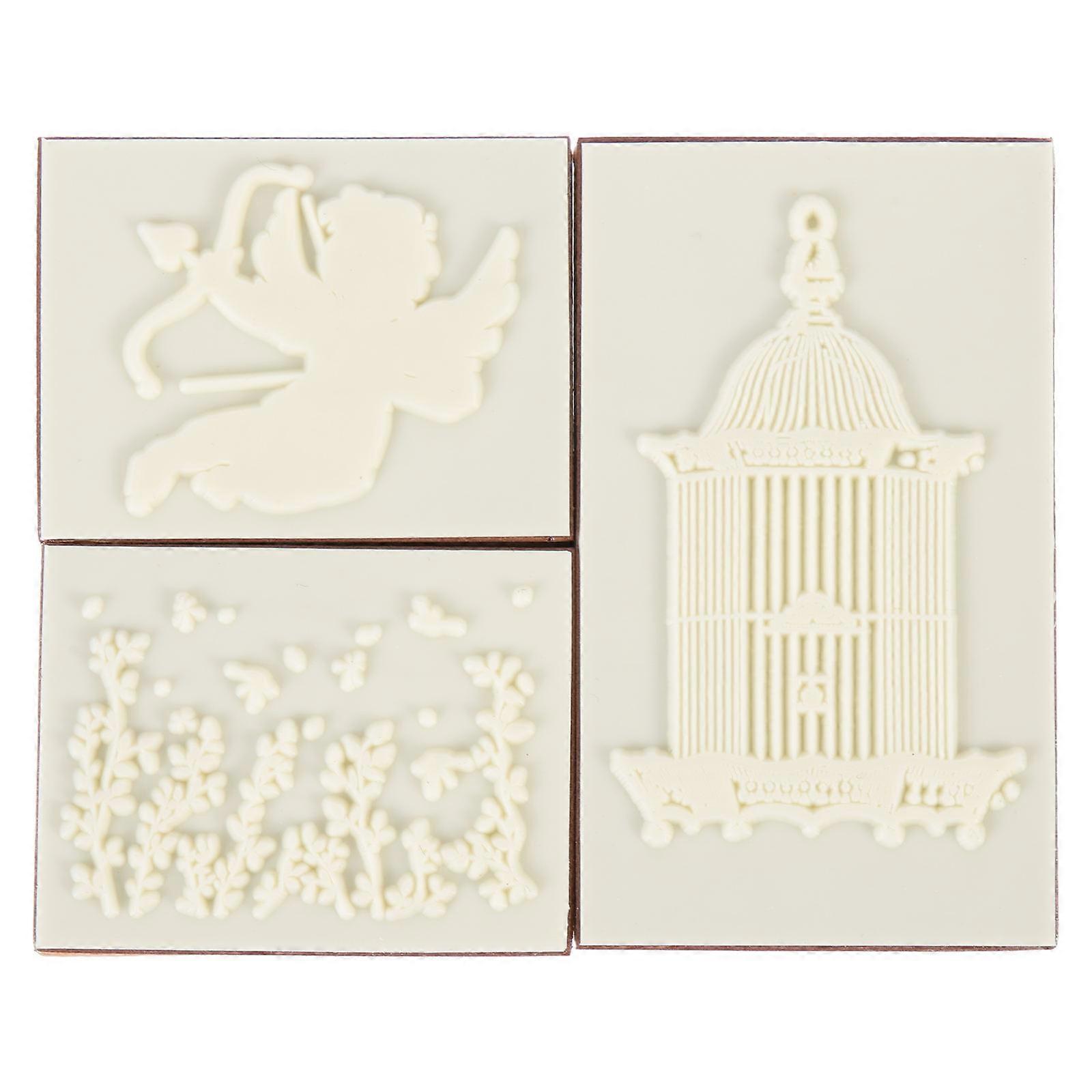 DIY Rubber Stamp Decorative Wood Stamp for Decor 1 Box