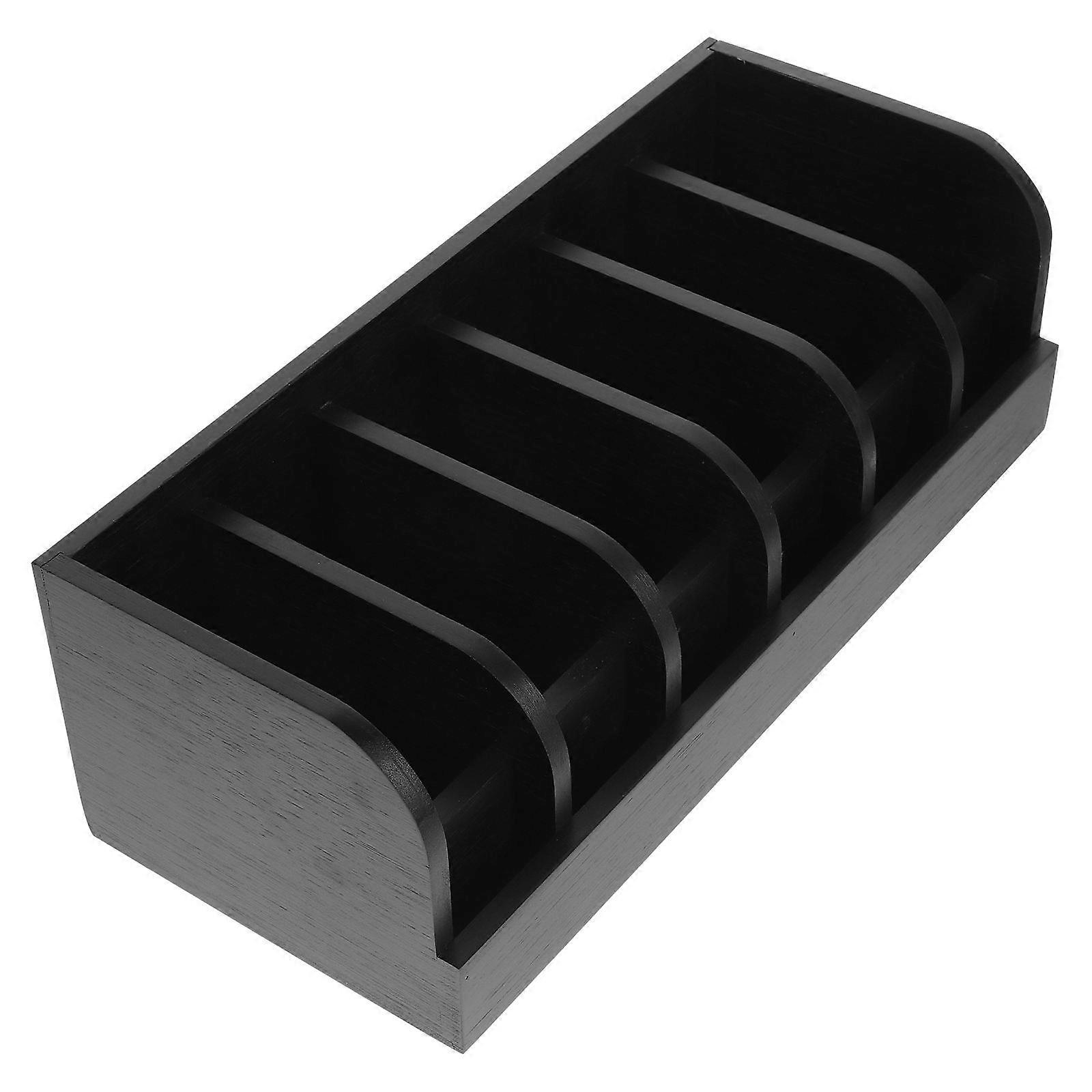 Belts Display Case Rectangular Shape 35.00X15.00X11.50CM Home Organization Black 1Pcs