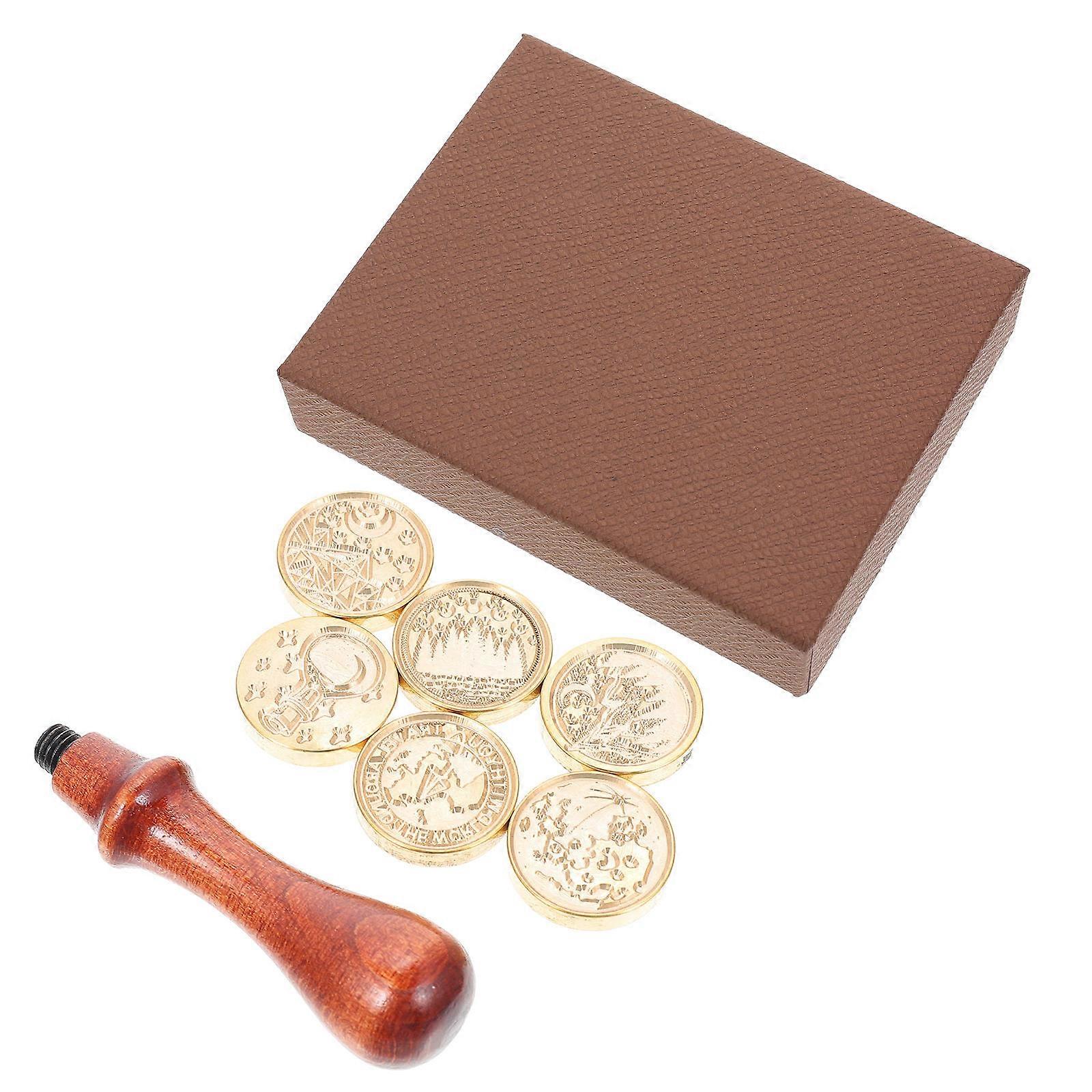 Copper Head Wax Seal Stamp for DIY Decoration 1Set
