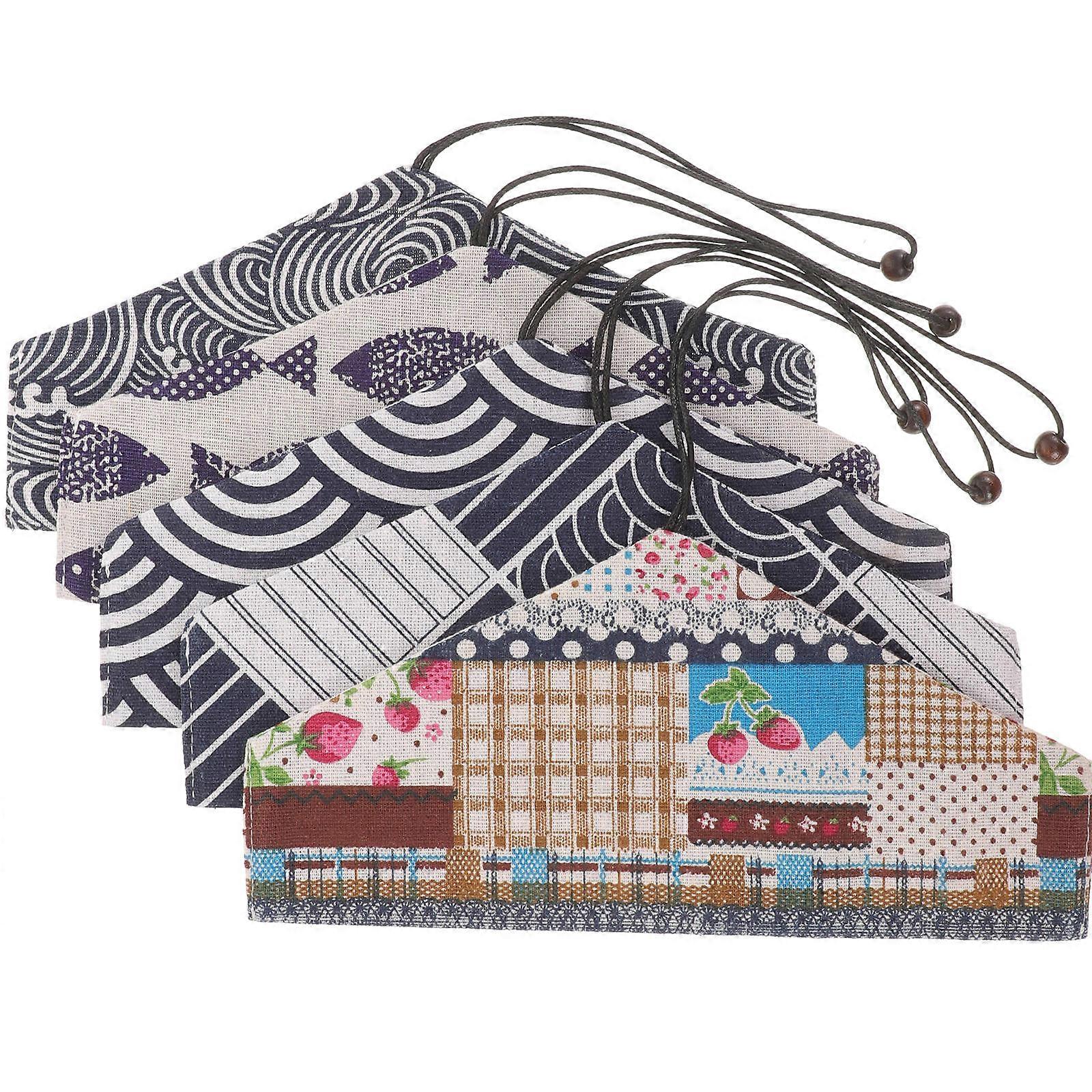 Multi-Function Fork Spoon Bag Portable Utensil Pouch for Storage 5Pcs