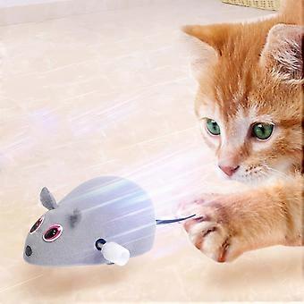 Pluche opwindmuisje voor katten - Realistische muissimulatie voor het verdrijven van verveling en om mee te spelen