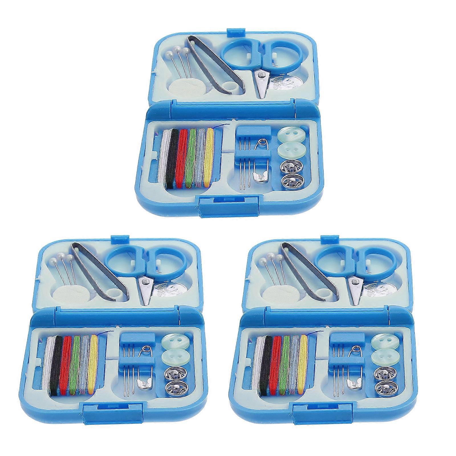 Quilting Kit Household Sewing Tools for Storage 3 Boxes Portable Set
