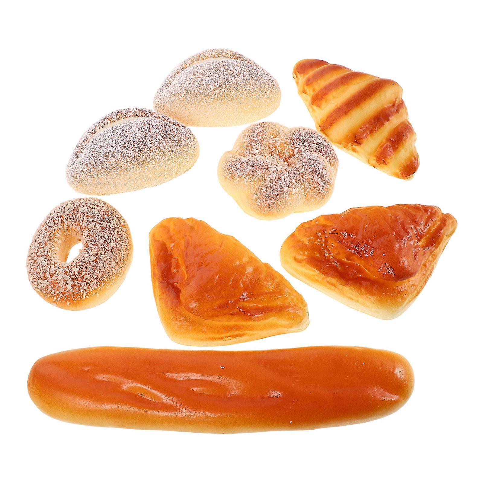 Simulation Bread Props PU Artificial Bread for Decoration 16Pcs