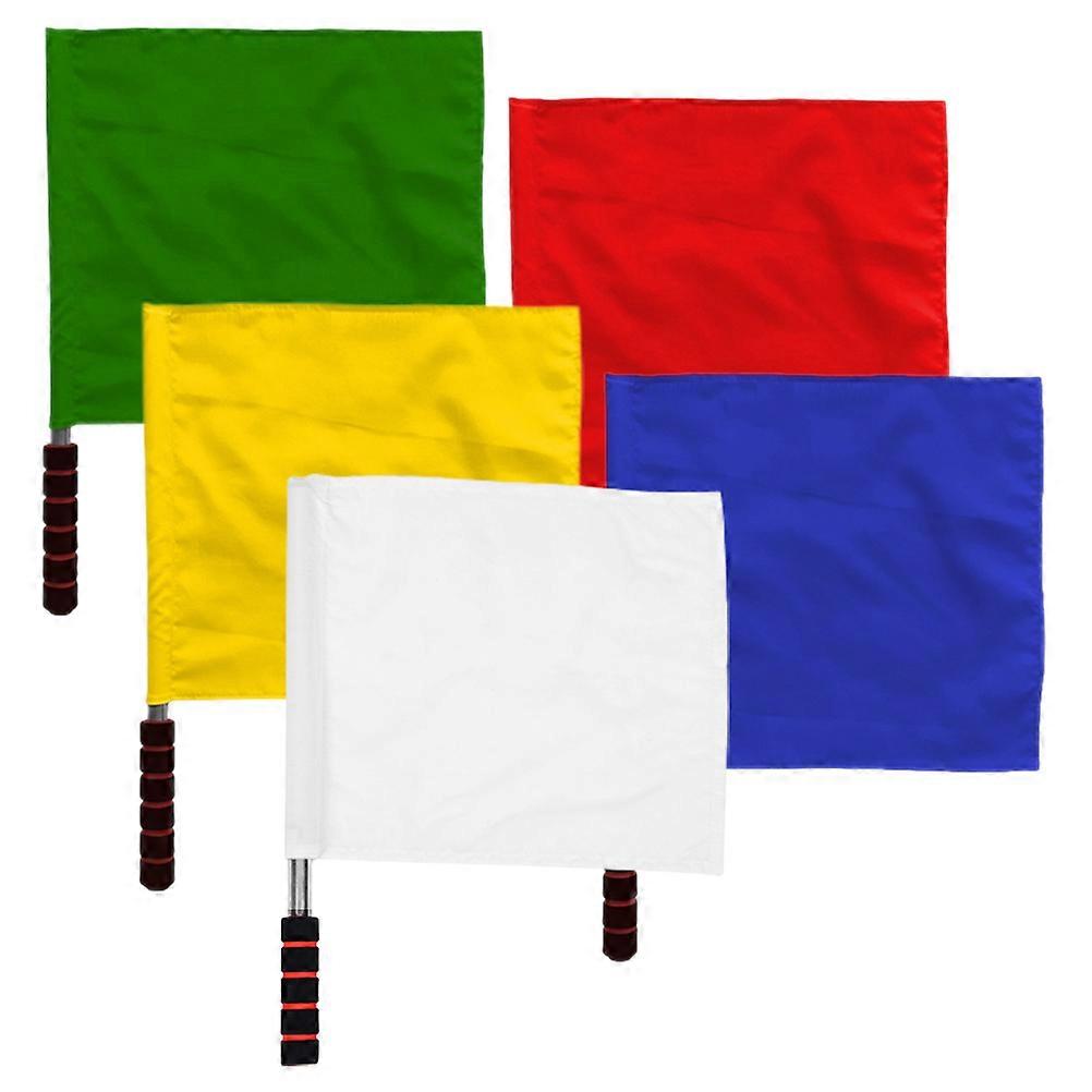 Multi-Function Referee Flag Racing Flag for Outdoor 5Pcs