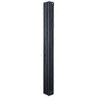 Traditional 4 Column Radiator 1800mm x 200mm Modern Central Heating Heater Matt Anthracite Grey