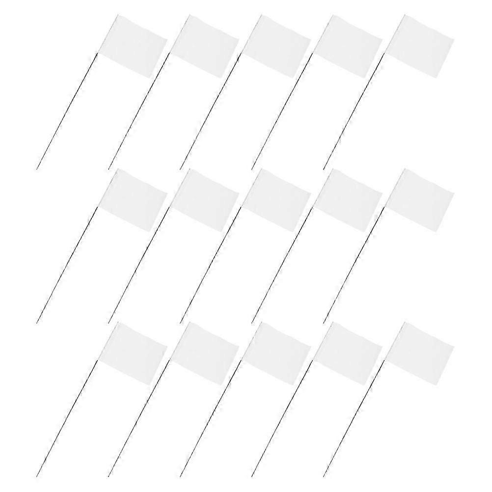 Yard Markers 25Pcs Small Flags High Visibility Marking Flag Unusual General Users