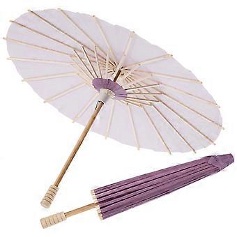 2pcs DIY Paper Umbrella Small Umbrella Photography Prop Holiday Blank Umbrella Decor