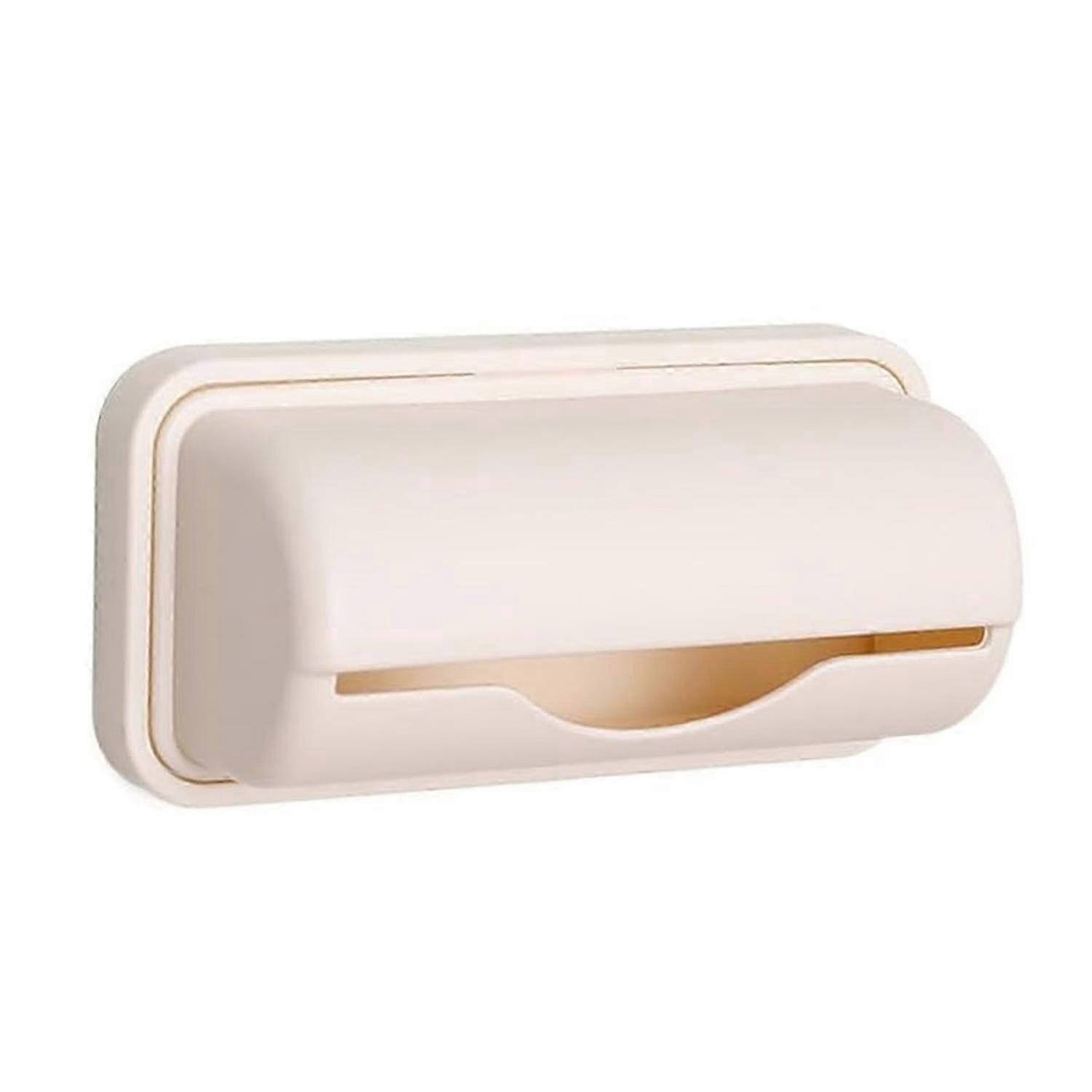 Garbage Bag Storage Box Dispenser Compact Design Quick Access Easy Installation Kitchen Bathroom