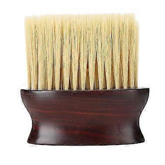 Hair Sweeping Brush, Soft Fiber Bristles, Ergonomic Wood Handle, for Neck and Face Broken Hair Cleaning After Haircut