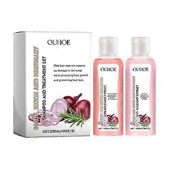 Onion Biotin Rosemary Shampoo & Conditioner Set - Gi næring og styrke håret, fremme vekst og glans