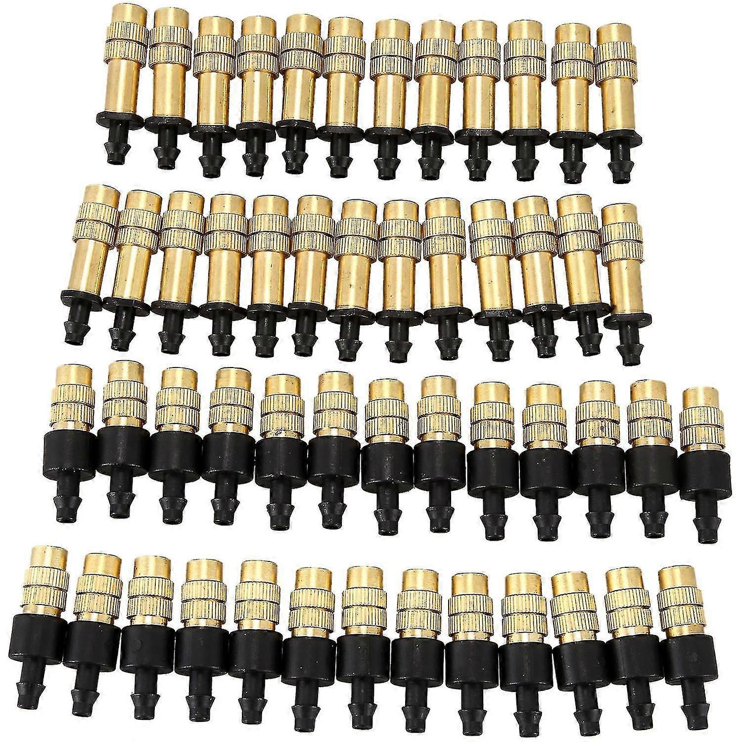50pcs Adjustable Sprayer Brass Misting Nozzle Atomizing Sprinkler