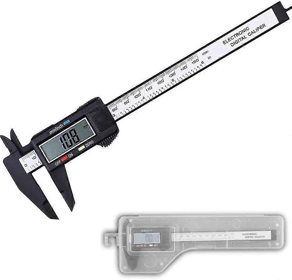 6"/150mm Lcd Digital Caliper Electronic Vernier Micrometer Measuring Tool