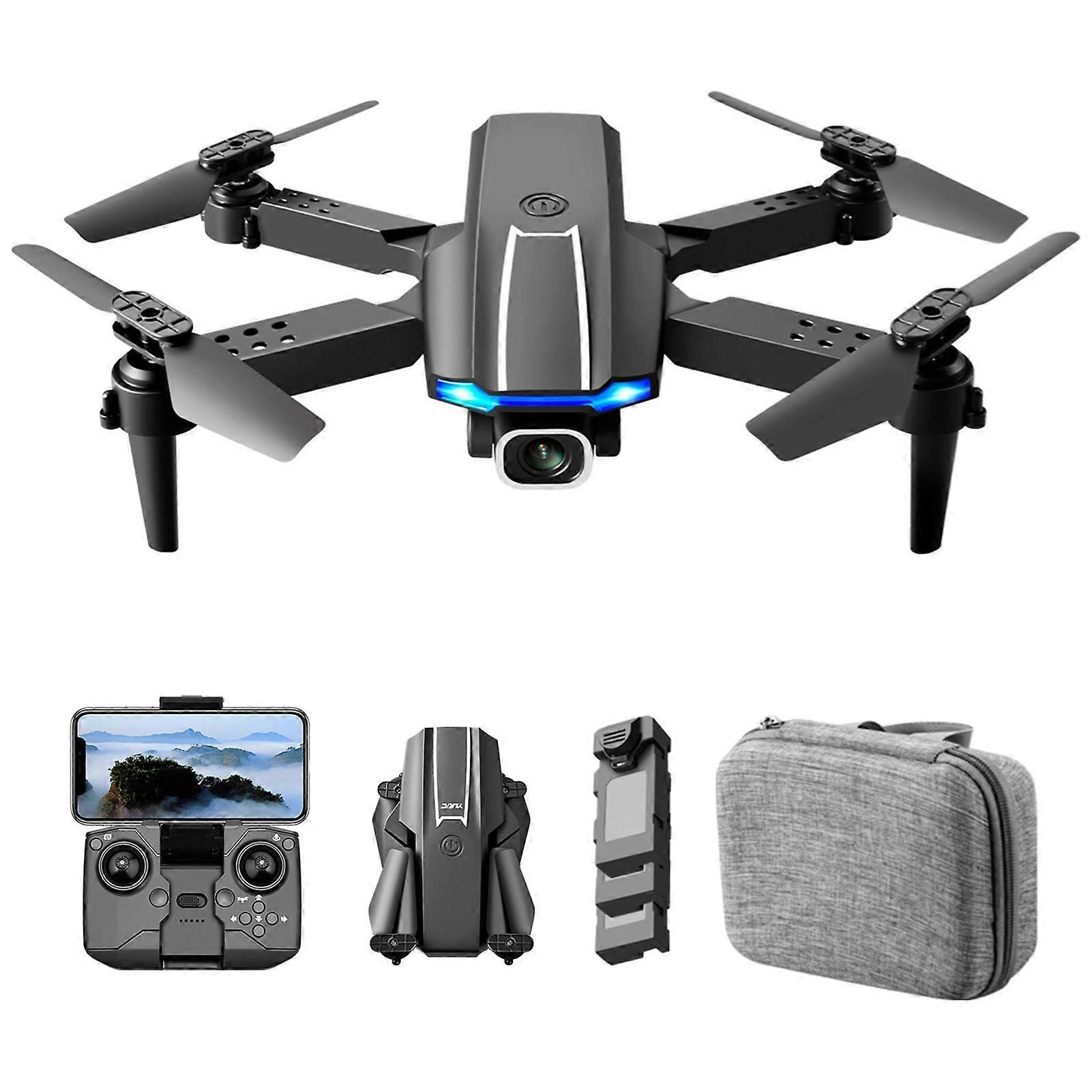 RC Drone with Camera 4K Dual Camera RC Quadcopter with Function Trajectory Flight Gesture Control Storage Bag