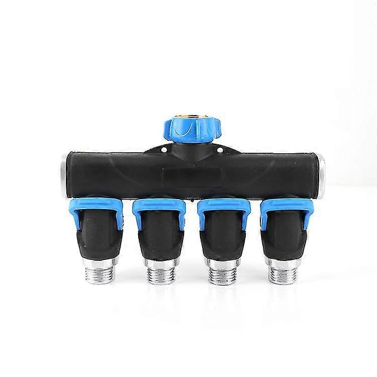 Four-way control valve, lever design
