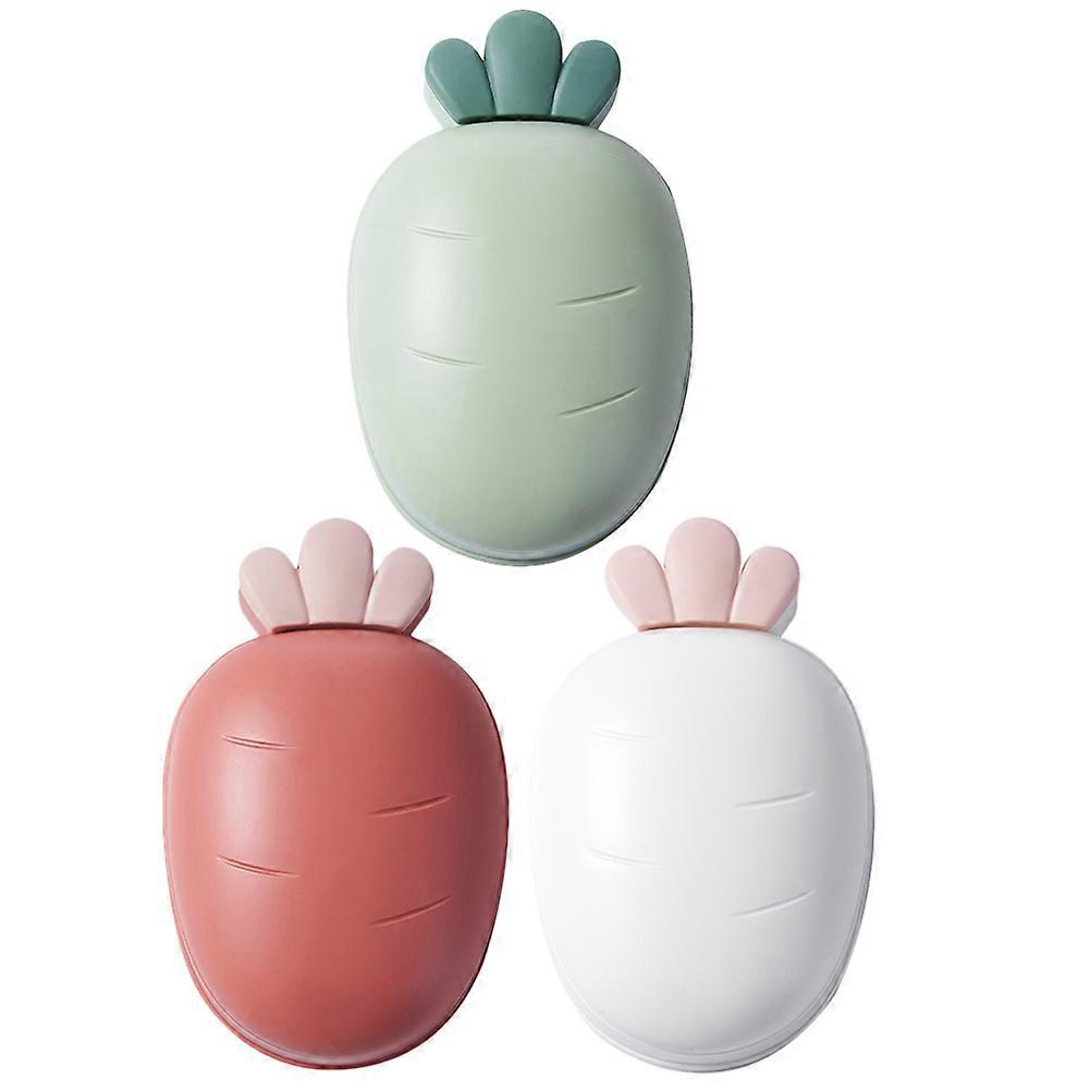 Soap Drainable Holder Double-Layer Soap Dish for Bathroom Use 3Pcs Set
