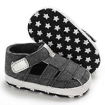 born Boys And Girls Baby Shoes Fashion Canvas Soft Soles First Walking Breathable Sandals Popular Summer Beach