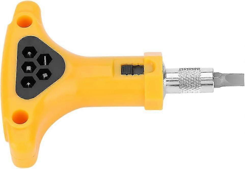 Ratchet Screwdriver, Screw Bits + T-Type Wrench, Precision Hex Triangular Screwdriver Bits