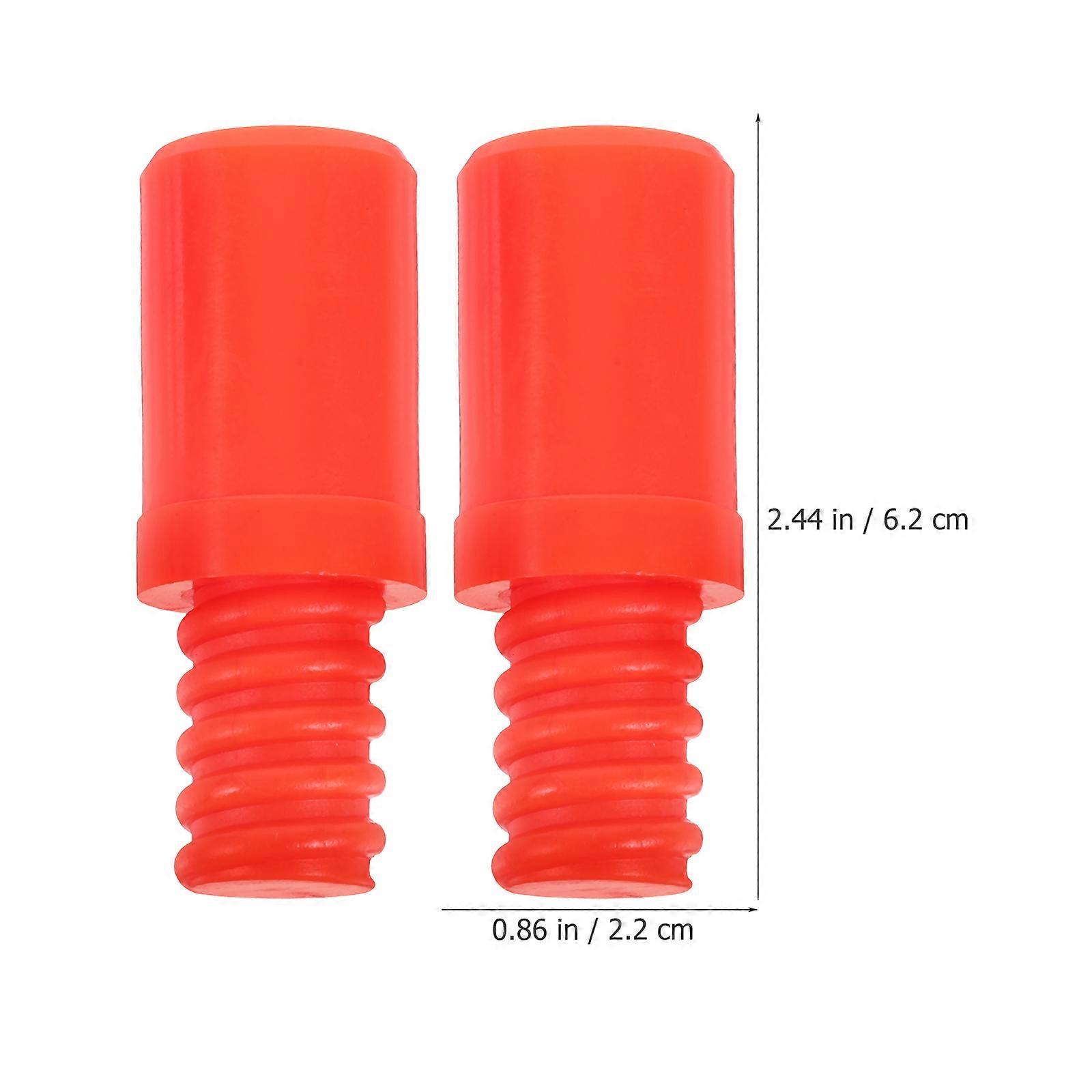 2Pcs Broom Extension Pole Adapter Tip Plastic Threaded Handle Tip Repairing Threaded Tips