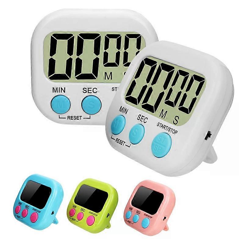 Electronic Kitchen Timer Magnetic LCD Digital Count Down Up Stopwatch Loud Cooking Shower Study