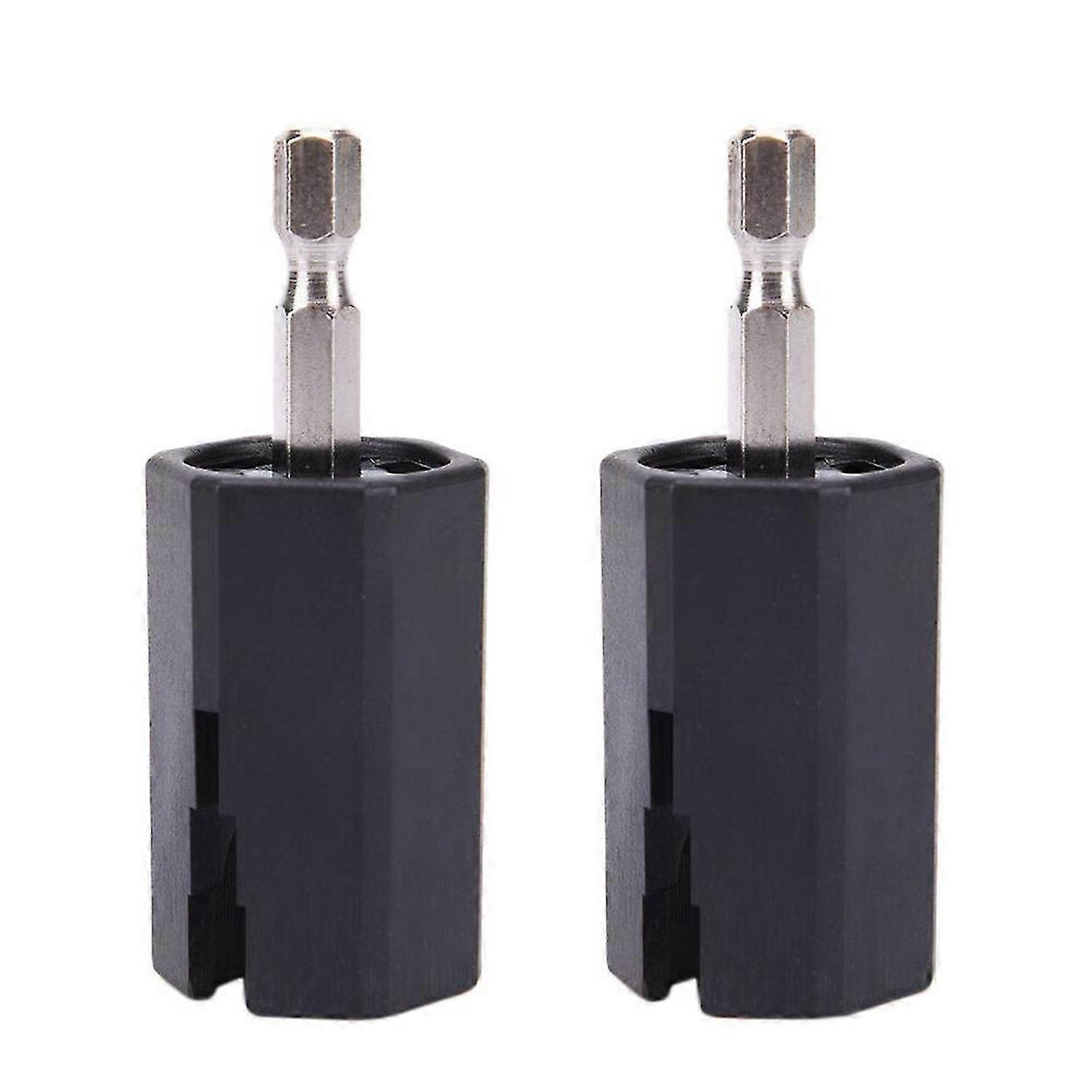 2Pcs String Winder Tuning Peg Puller Replace Electric Drill for Guitar Bass Repair Tool Kit