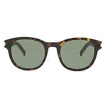 Saint Laurent SL 620 002 Vollrand-Sonnenbrille Dunkelbraun Unisex Quadratisch UV3 Original