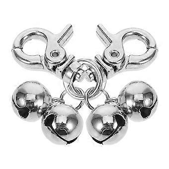 2pcs Collier Pour Animaux De Compagnie Cloche Pendentif En Acier Inoxydable Collier De Cloche Pour Chiens Et Chats Accessoires De Pendentif Pour Animaux De Compagnie