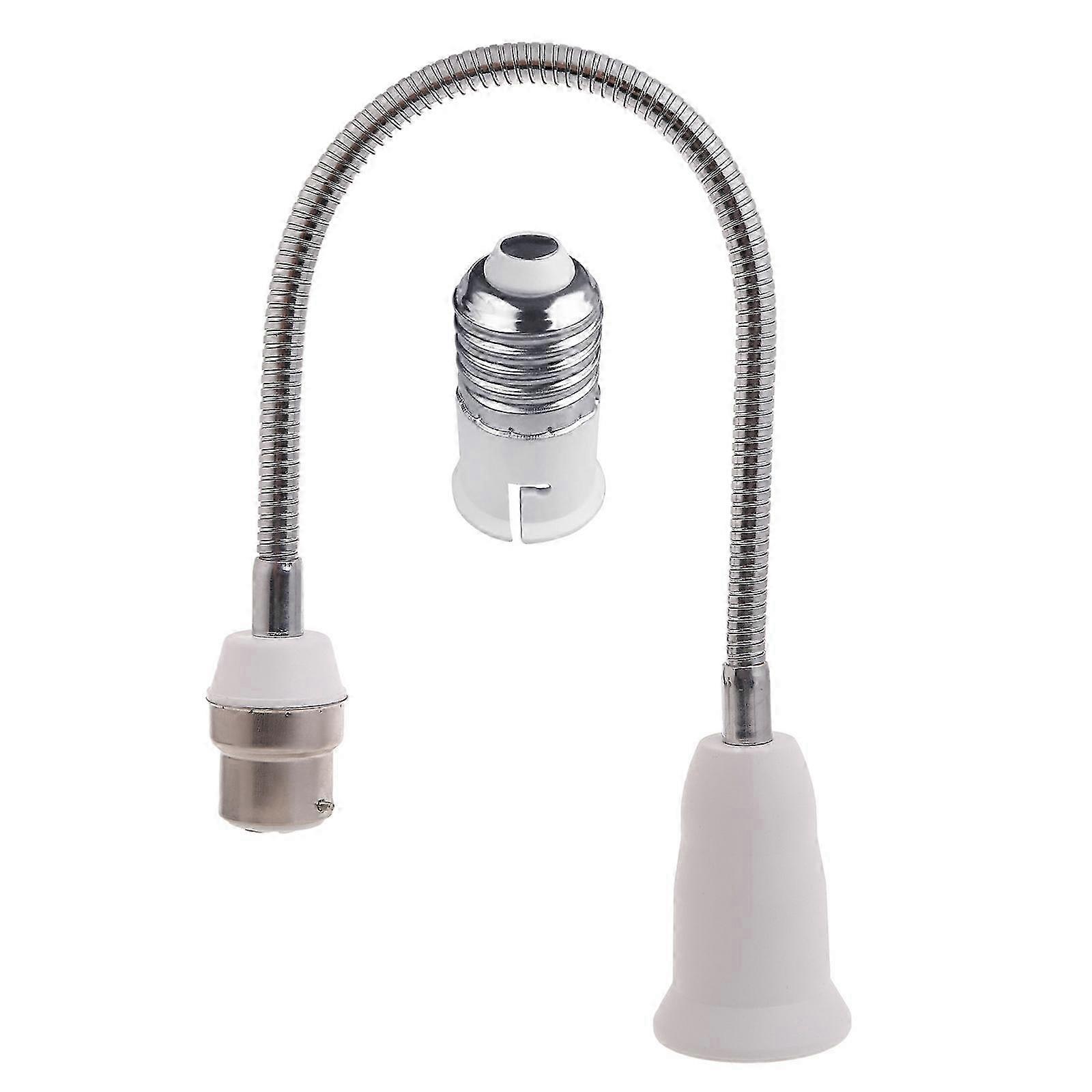 B22 to E27 Extended Light Base Stand Lamp Bulb Socket Adapter Holder Adjustable Lamp Socket Extender Lamp Socket