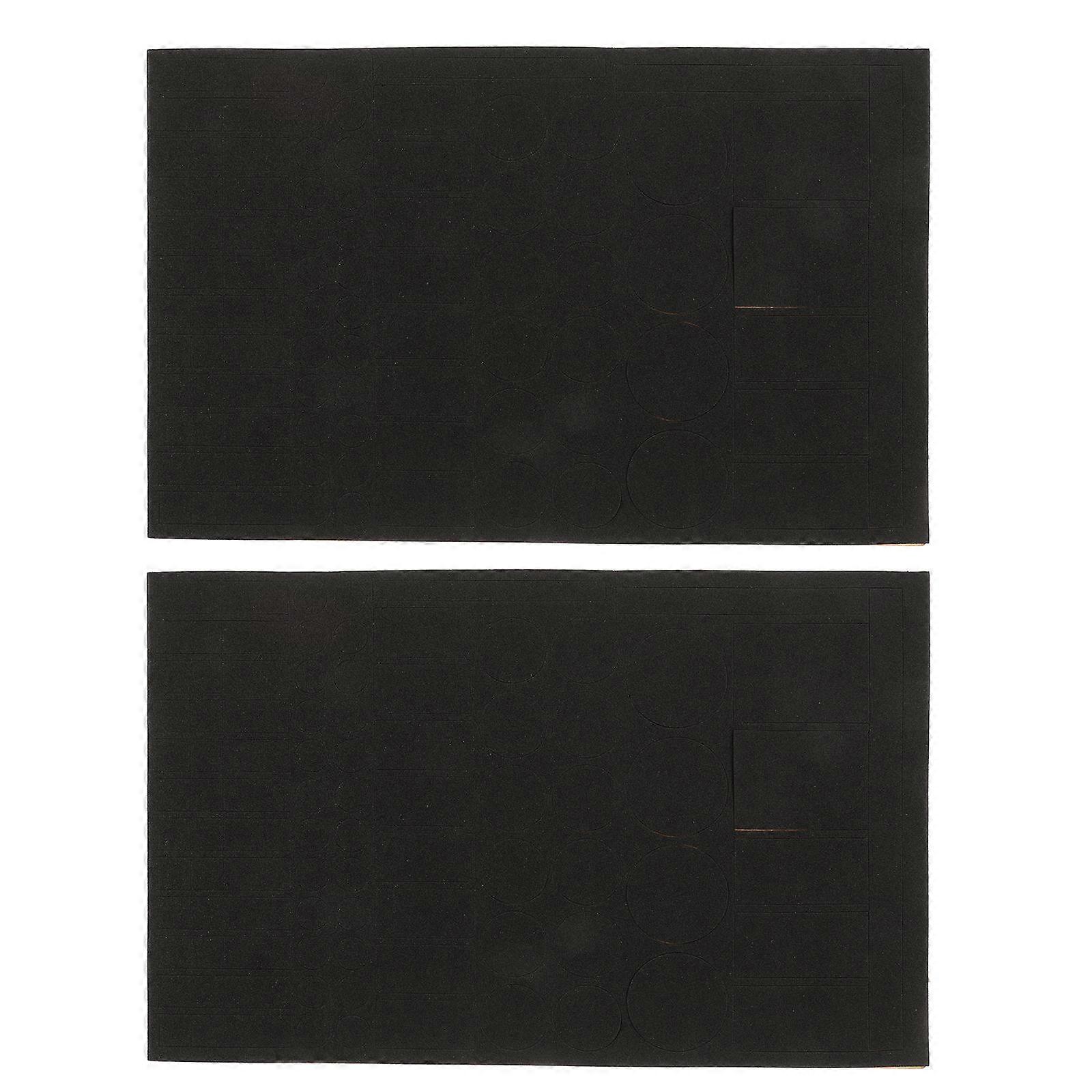 Blackout Stickers LED Light Blocking Sheets for Electronics 2Pcs Black Eva