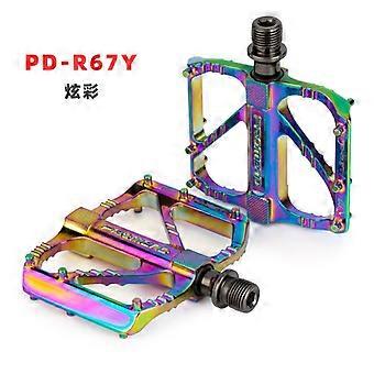 Compatible with PROMEND bicycle pedals with bearings, road bike pedals with aluminum alloy bearings, anti-slip quick-release bearing pedals, three-bea