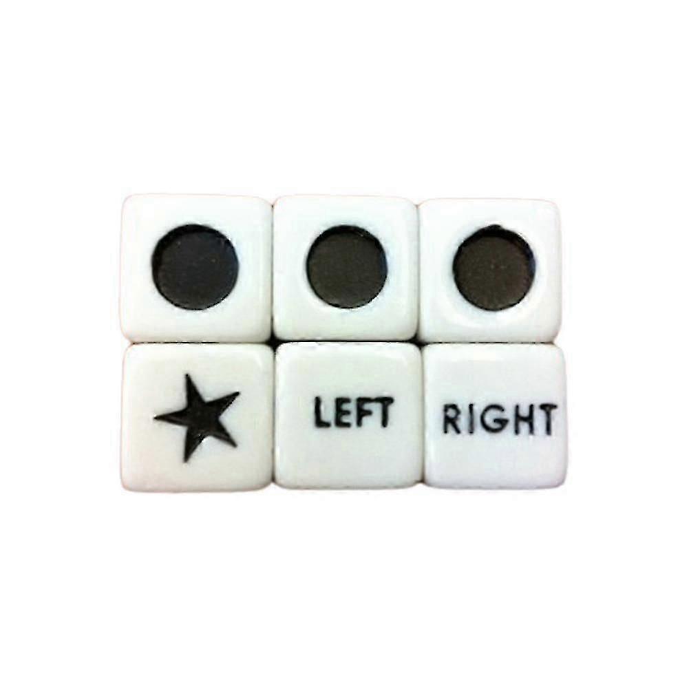 16pcs Left Right Center Dice Game Set