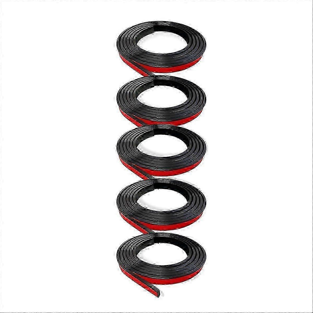 5 Rolls Total Window Grille Inserts Grid Kit Black Edition 0327