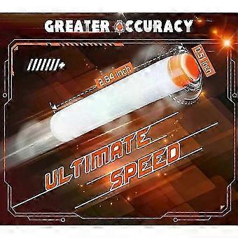 100/200 pezzi per proiettili Nerf EVA 72 cm bianco luminoso morbido proiettile testa cava per accessori per pistola giocattolo Nerf per blaster Nerf
