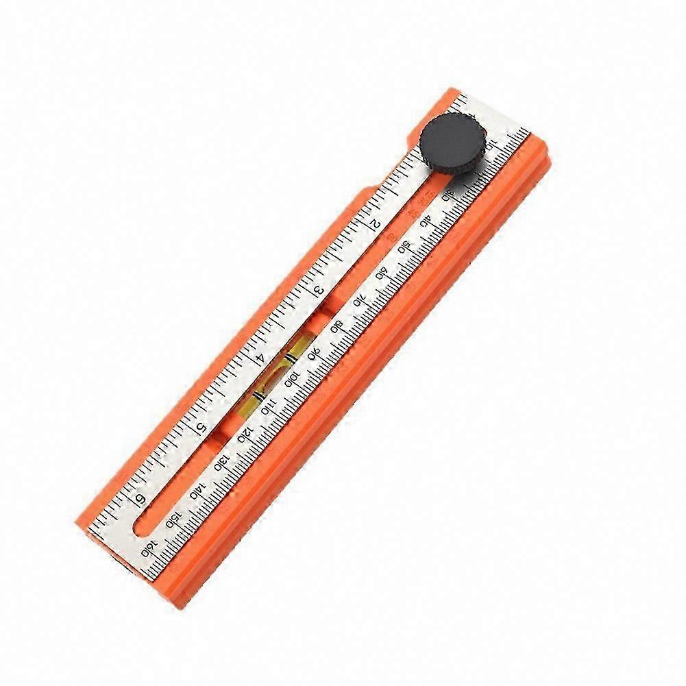 Foldable Depth Measuring Ruler with Multi-Angle Marking Guide, Adjustable Positioning and Scribing Protractor for Woodworking