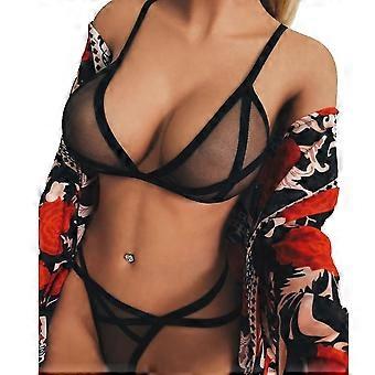 See Through Lingerie Reggiseno Perizoma Set