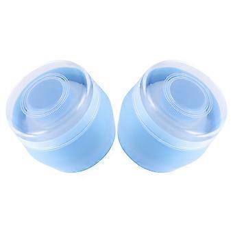 Blue Baby Powder Puff for Gentle Application with 10Pcs Portable Storage Boxes