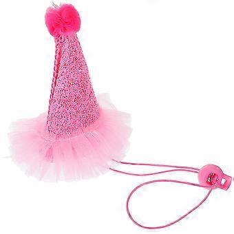 Halloween-Haustierkostüm Eidechsenhut für Haustiere, 1 Stück, verstellbar, rosa