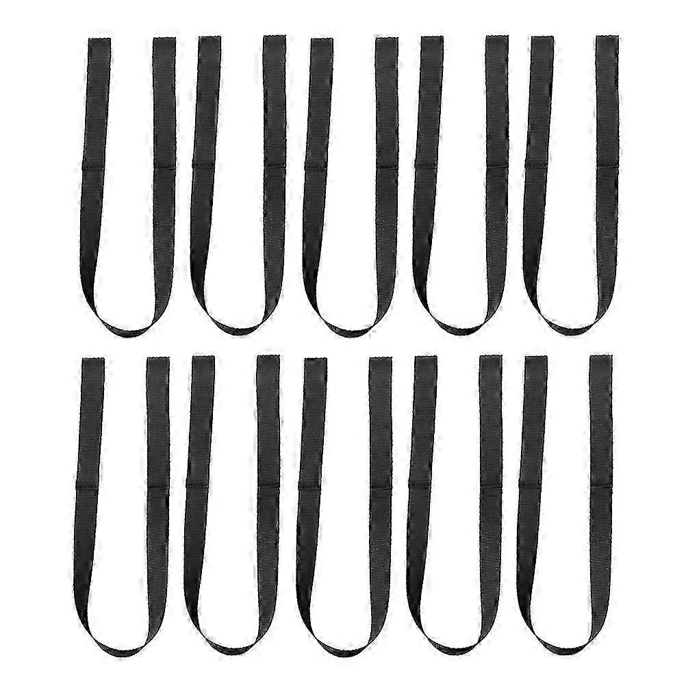 Black Ski Strap for Binding Protection 30Pcs Set