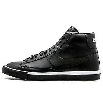 CDG X Nike Blazer High CDG Unisex High-Top Synthetic Leather Skate Shoes Black White Unisex 704571-002