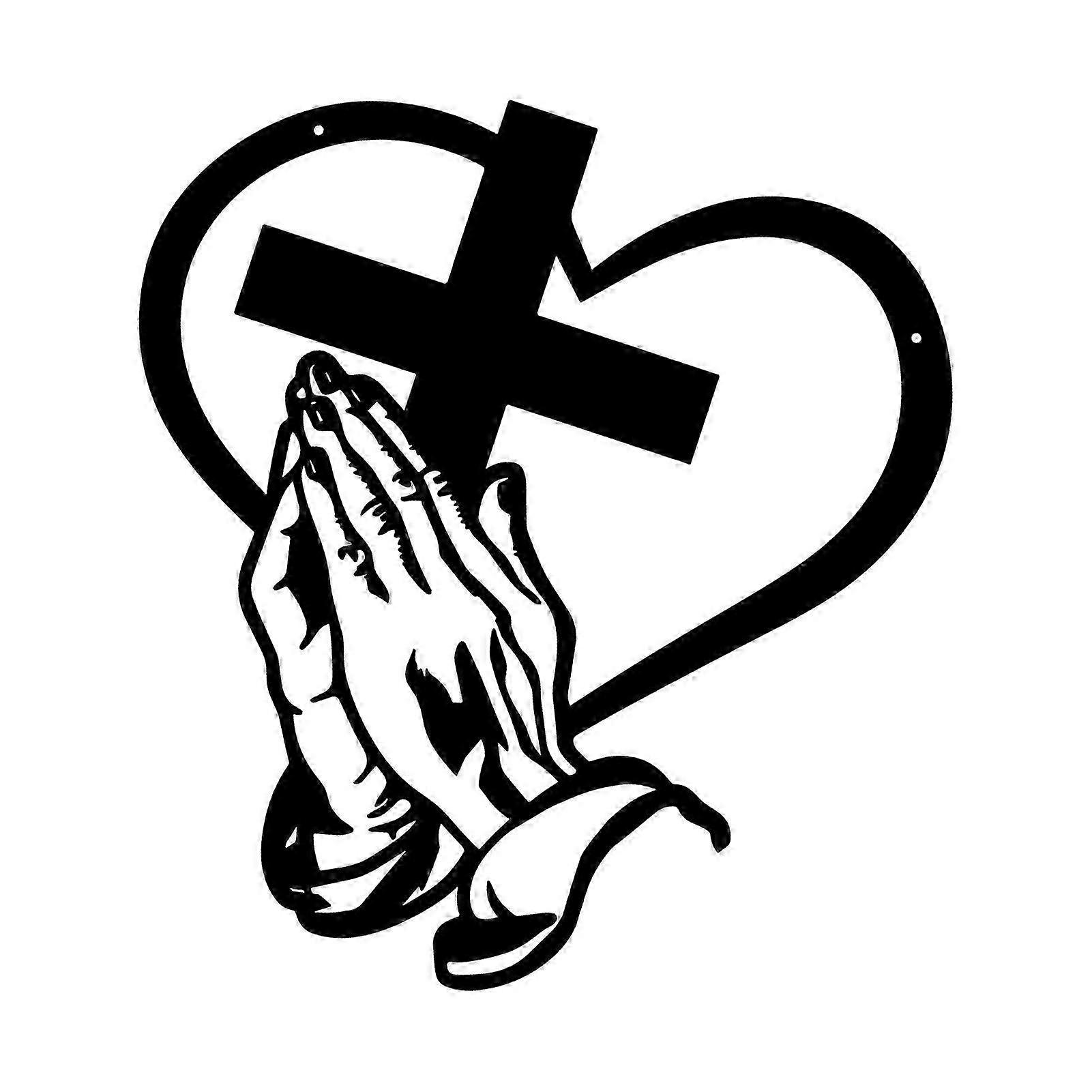 30cm Iron Cross Wall Decor