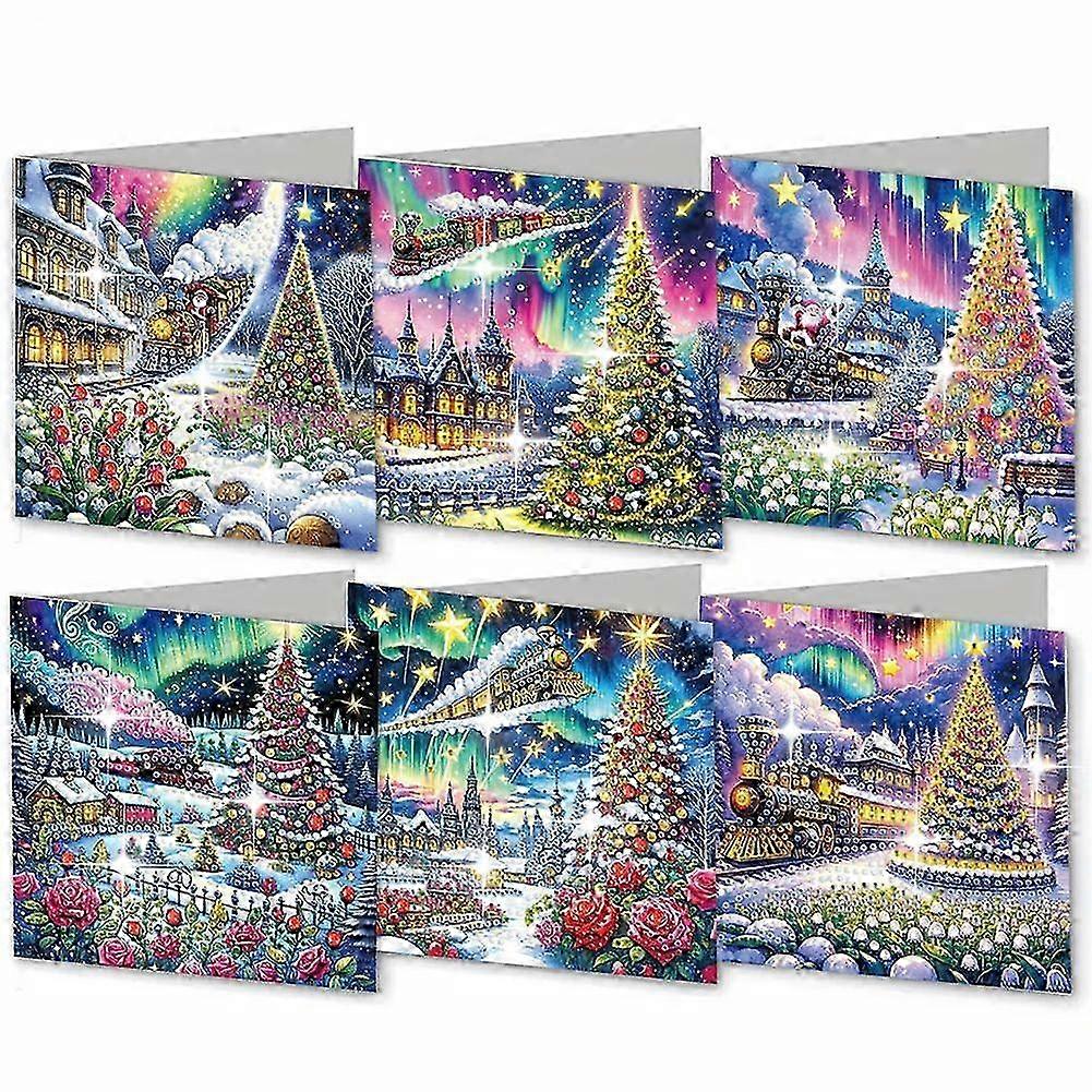 6pc DIY Diamond Art Greeting Cards