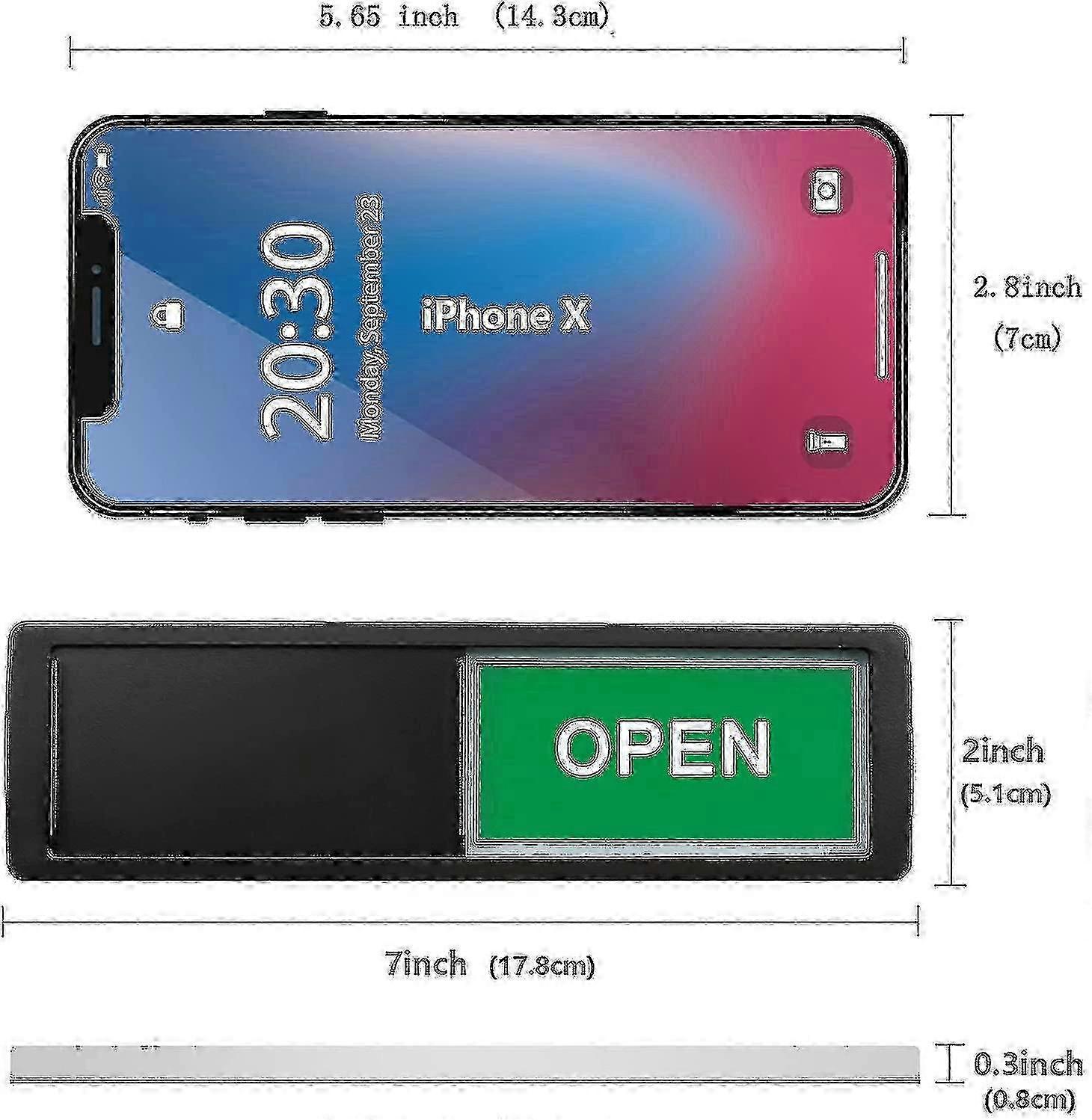 Privacy Slide Door Open & Closed Indicator Sign