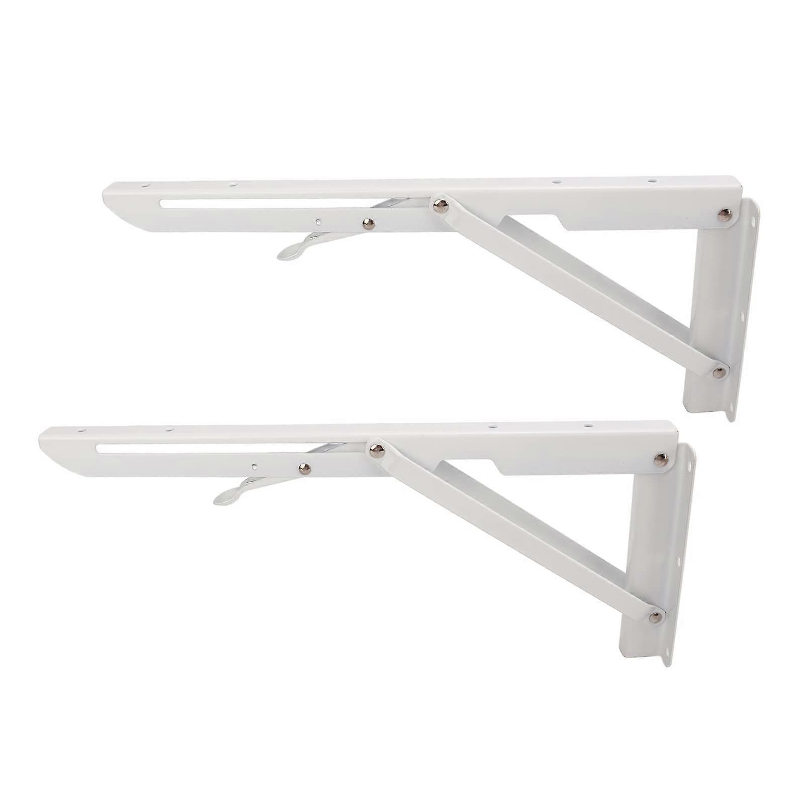 2pcs Folding Table Bracket Wall Mounted Shelf Support 34cm Foldable SpaceSaving Design for RV Boat