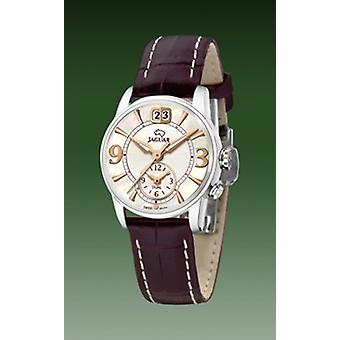Jaguar j624-4 Quarz Analog Damenuhr mit J624/4 Kuhfell Armband