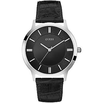 Guess Escrow Quartz Analog Man Watch with Cowskin Bracelet W0664G1