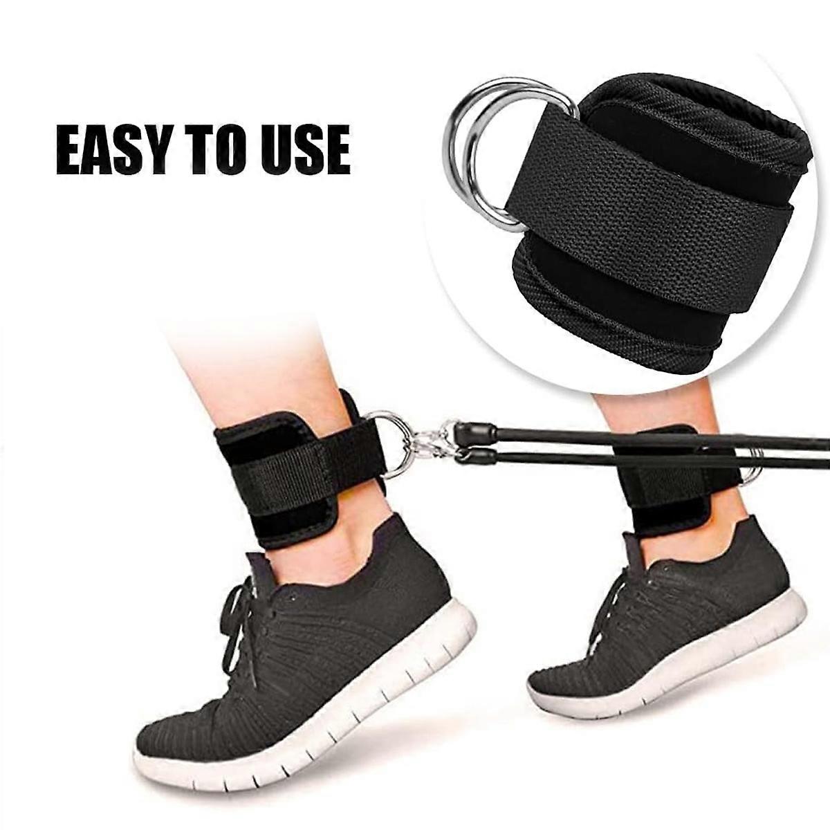 Adjustable Ankle Lifting Straps with Supportive Arch Design for Glute Kickbacks