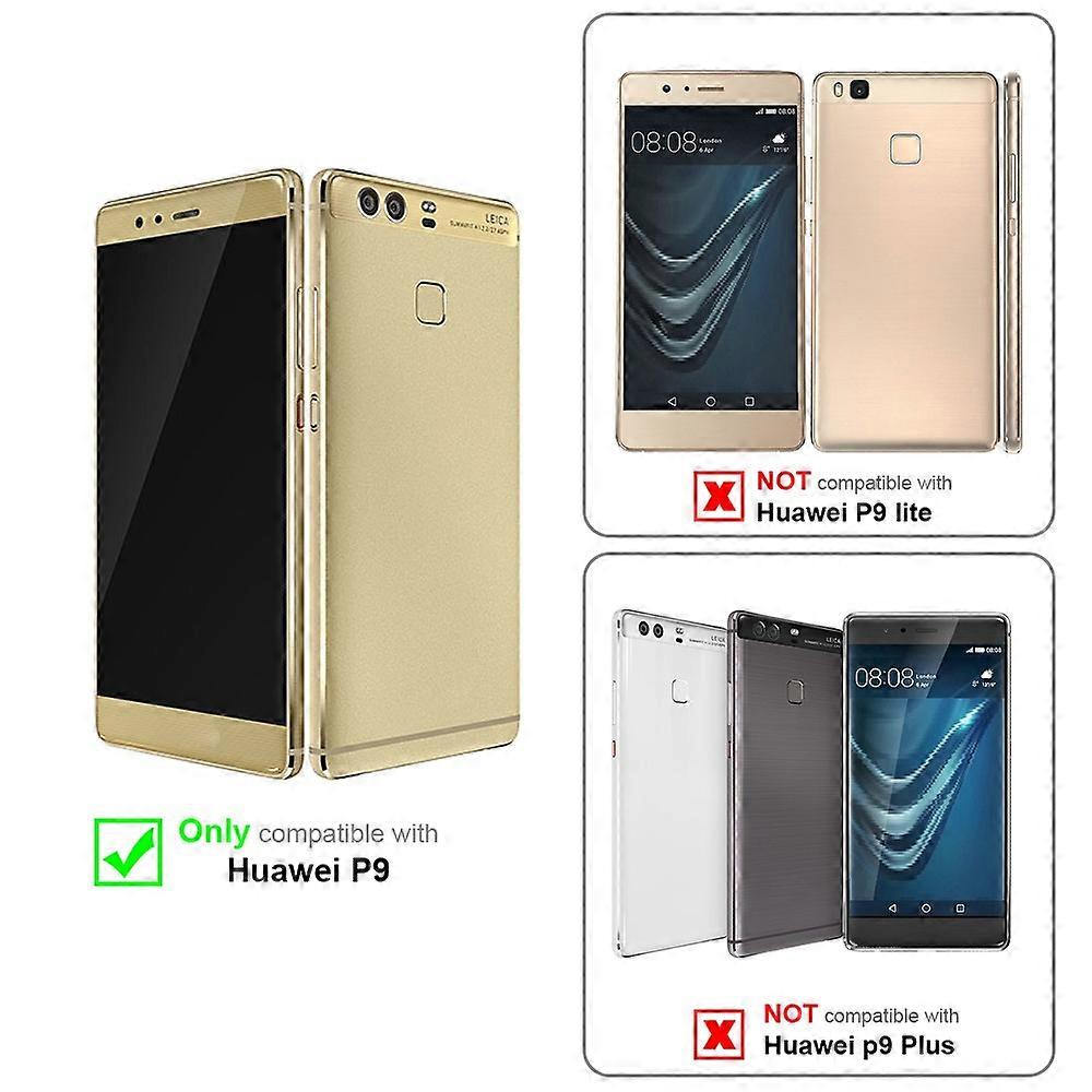 Case compatible with Huawei P9 protective case - in jeans look and stand function