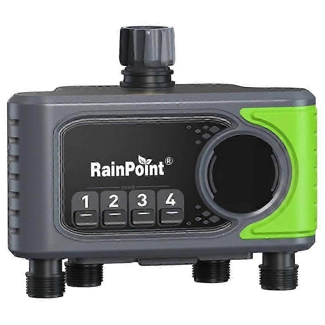RAINPOINT Timer 4 Zones Automatic Irrigation Timer Systems Controller with Rain Delay Manual Watering Does Not Include Gateway-SFYGV