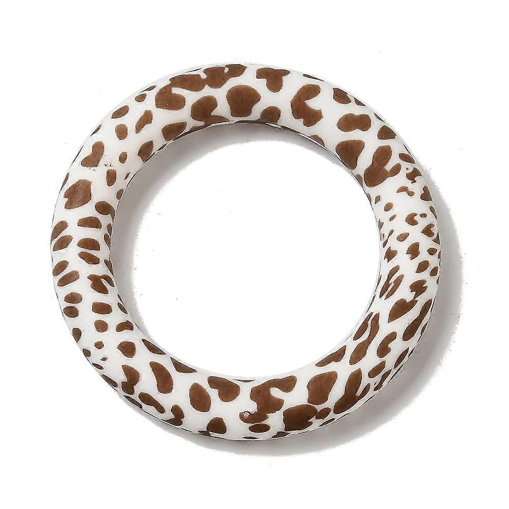 10pcs Silicone Beads Ring Camel 65x10mm Hole: 3mm